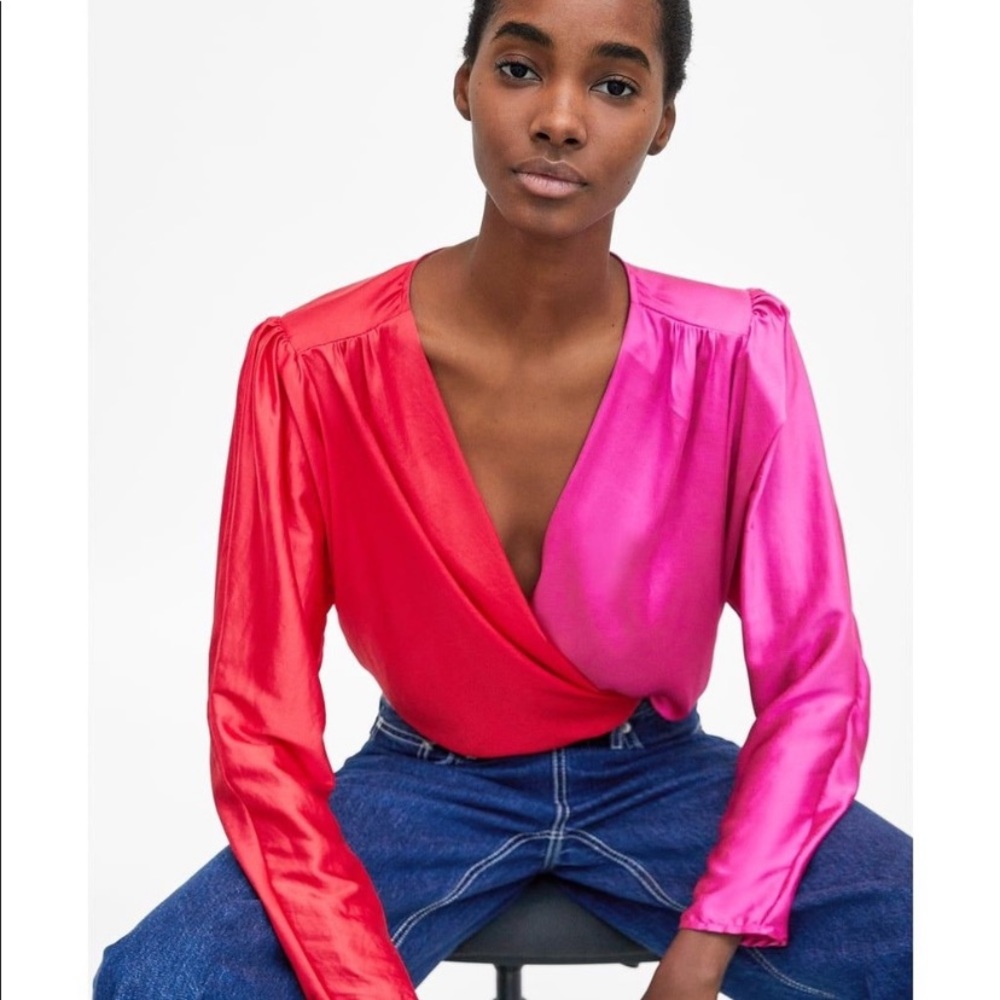 ISO!!! Two Tone Zara Bodysuit